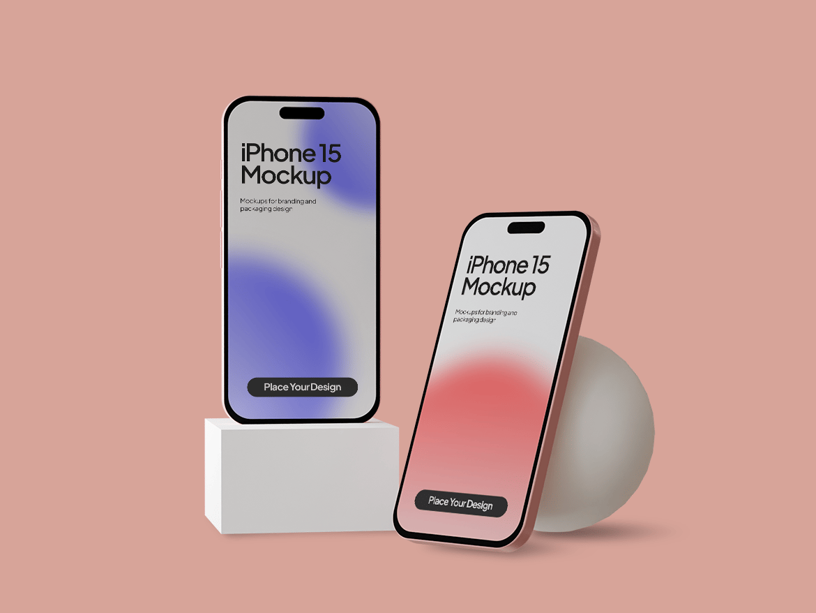 图片[2]-Stylish iPhone 15 Mockup（667454）-技能树